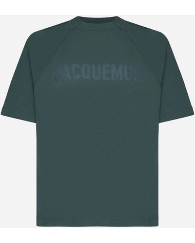 Jacquemus Typo Cotton T-shirt - Green