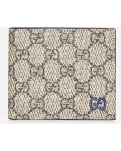 Gucci GG Fabric And Leather Bifold Wallet - White