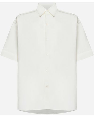 Studio Nicholson Sorono Oversized Cotton Shirt - White