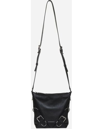Givenchy Voyou Leather Small Crossbody Bag - White