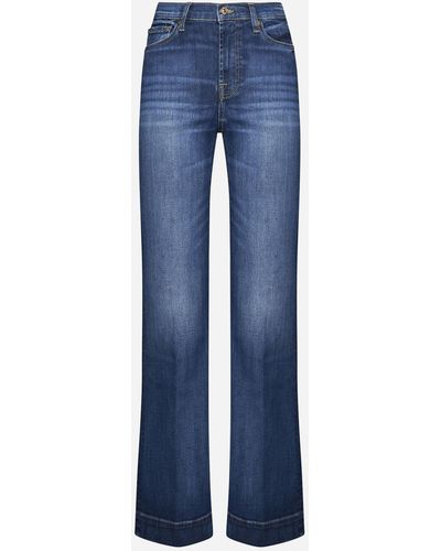 7 for All Mankind Jeans Size 0: Dark Blue Women's Bottoms - 40007021