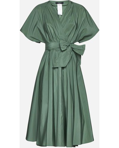 Weekend by Maxmara Gambo Taffeta Dress - Green