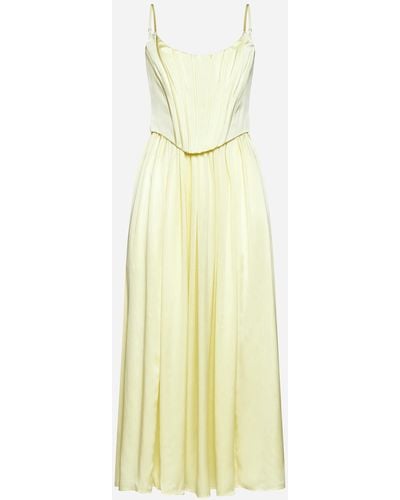 Zimmermann Silk Corset Dress - Yellow