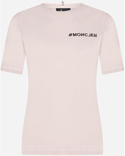 3 MONCLER GRENOBLE Logo Jersey T-shirt - Pink