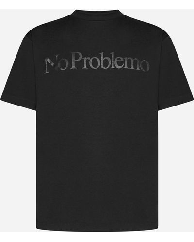 Aries No Problemo Cotton T-shirt - Black