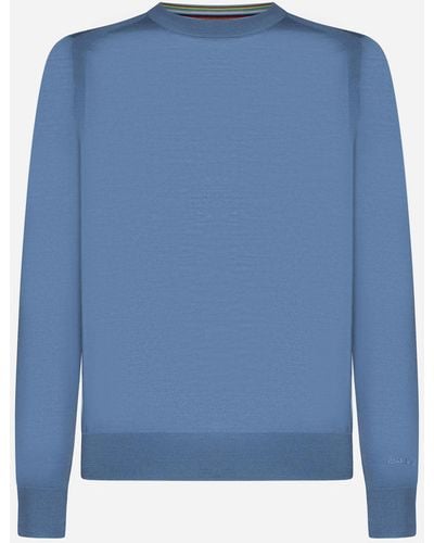 Paul Smith Merino Wool Sweater - Blue