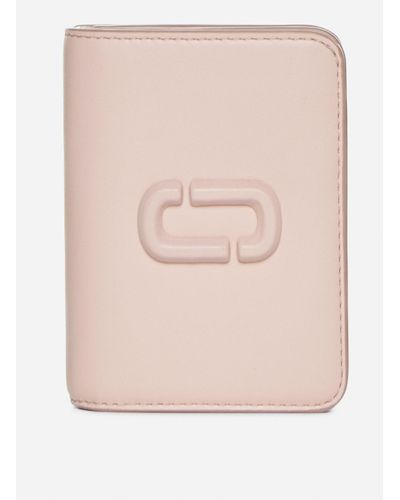 Marc Jacobs The Mini Compact Leather Wallet - Natural