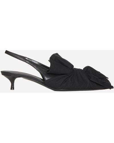 Balenciaga Knot Chemise Sling Slingback Court Shoes - Black