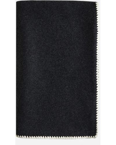 Totême Wool And Cashmere Scarf - Black