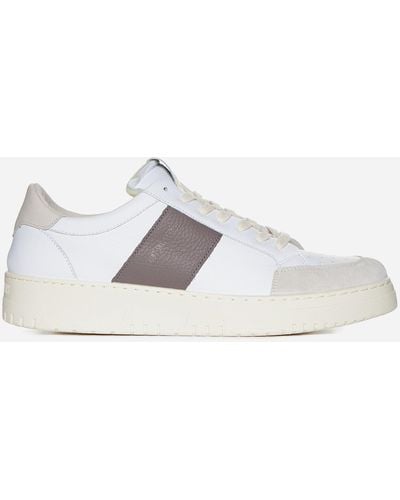 SAINT SNEAKERS Sail Leather Trainers - White