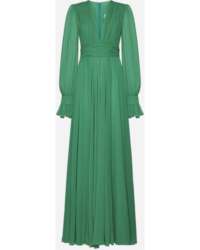 Blanca Vita Agastache Long Dress - Green