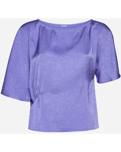 Baum und Pferdgarten Margeaux Satin Blouse - Purple