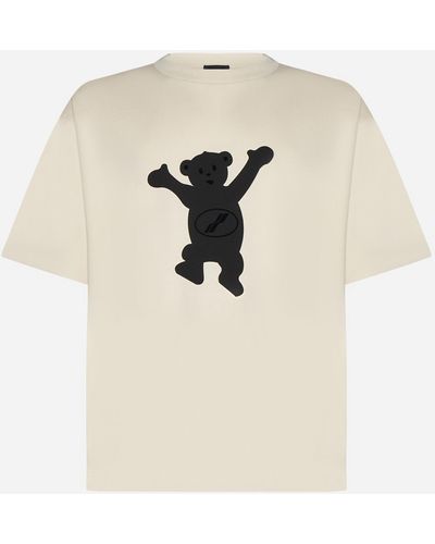we11done Teddy Cotton T-shirt - Natural