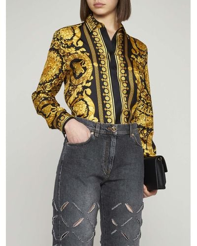 Versace Shirts for Women | Online Sale up to 67% off | Lyst