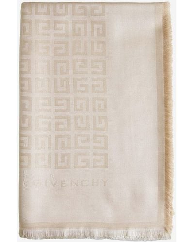 Givenchy 4G Silk And Wool Shawl - White