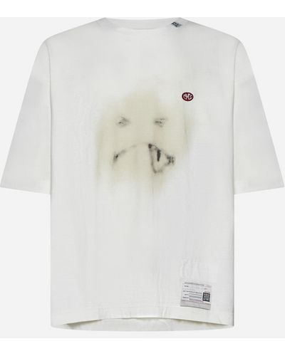 Maison Mihara Yasuhiro Smily Face Cotton T-shirt - White