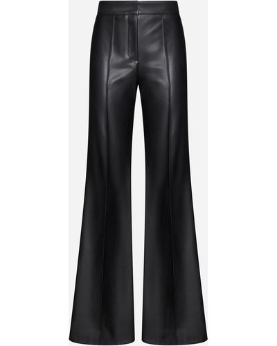 Blanca Vita Phaius Faux Leather Trousers - Black