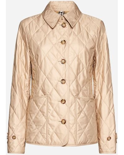 Burberry Fernleingh Quilted Nylon Jacket - Natural