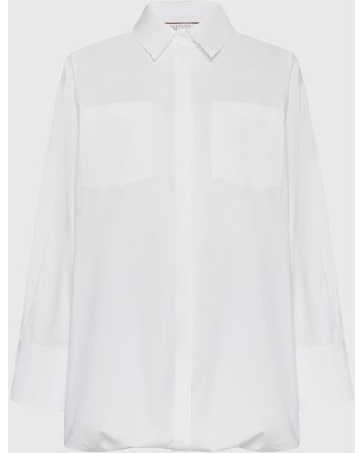 Valentino Garavani Cotton Mini Shirt Dress - White