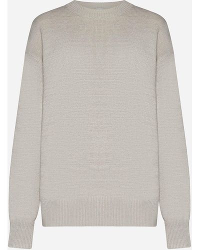 Studio Nicholson Corde Cotton-blend Sweater - Gray
