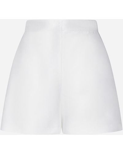 Blanca Vita Silene Satin Shorts - White