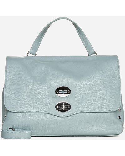 Zanellato Postina M Daily Leather Bag - Blue