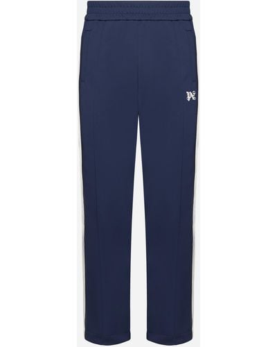 Palm Angels Monogram Jersey Track Trousers - Blue