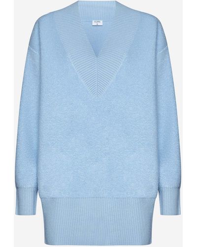 Filippa K Boucle Wool Sweater - Blue