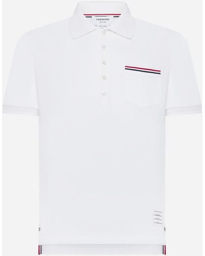 Thom Browne Cotton Polo Shirt - White