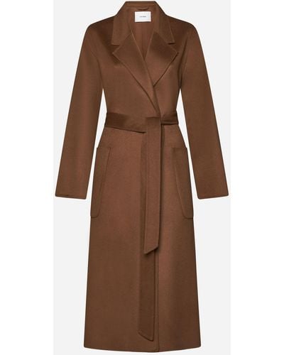 IVY & OAK Celia Wool-blend Belted Coat - Brown