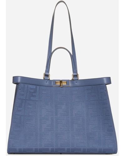 Fendi 'x-tote' Shopper Bag - Blue