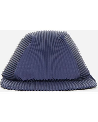 Homme Plissé Issey Miyake Pleated Fabric Cap - Blue