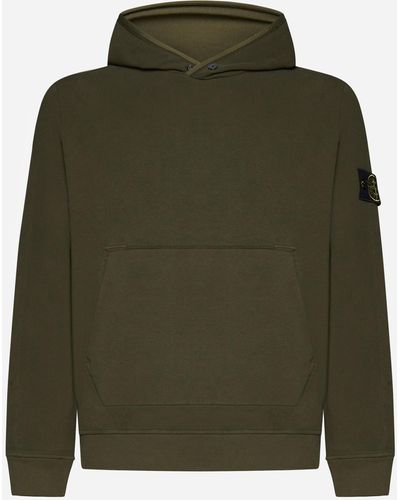 Stone Island Cotton Hoodie - Green