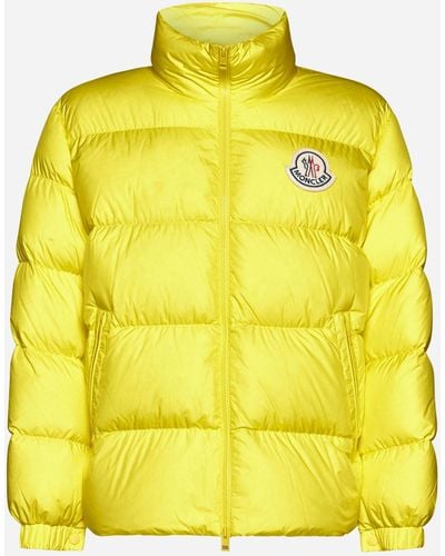 Moncler Citala Brand-patch Regular-fit Shell-down Jacket - Yellow