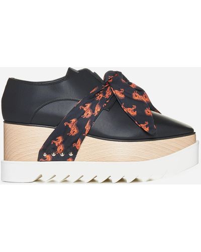 Stella McCartney Elyse Bow Alter Mat Lace-up Shoes - Blue
