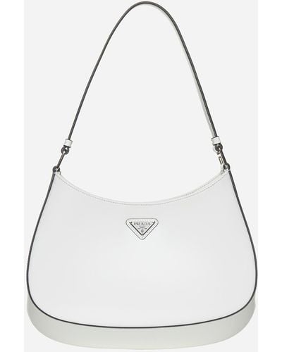 Prada Cleo Leather Bag - White