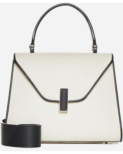 Valextra Iside Micro Leather Bag - White