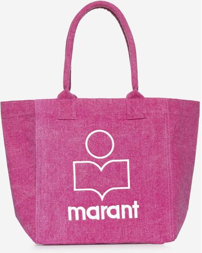 Isabel Marant Yenky Canvas Small Tote Bag - Pink