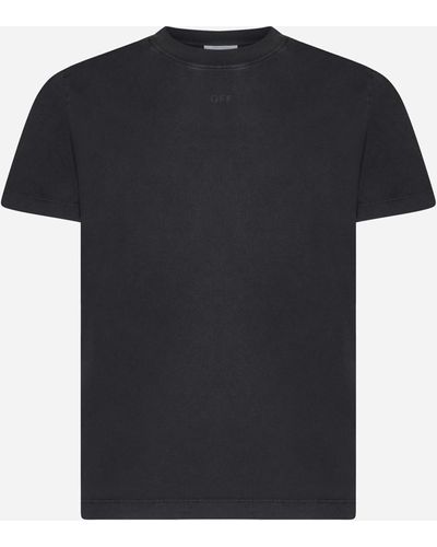 Off-White c/o Virgil Abloh Moon Cotton T Shirt - Black