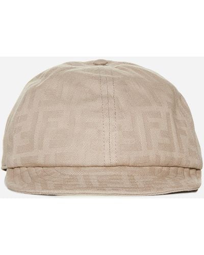 Fendi Silk Capsule Hats - Natural