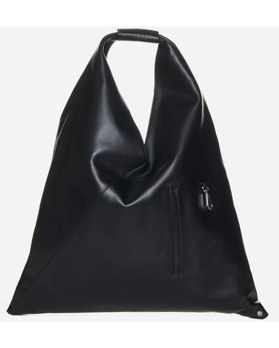 MM6 by Maison Martin Margiela Japanese Leather Handbag - Black