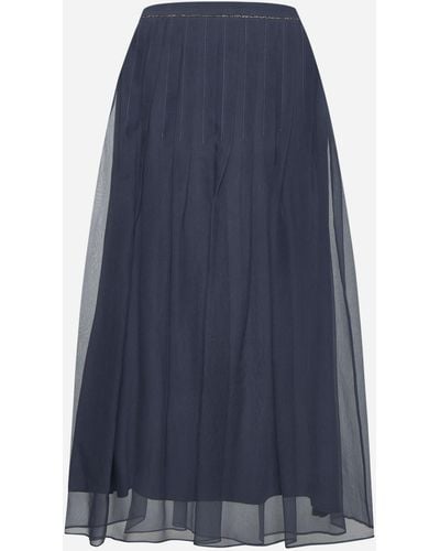 Brunello Cucinelli Skirts - Blue