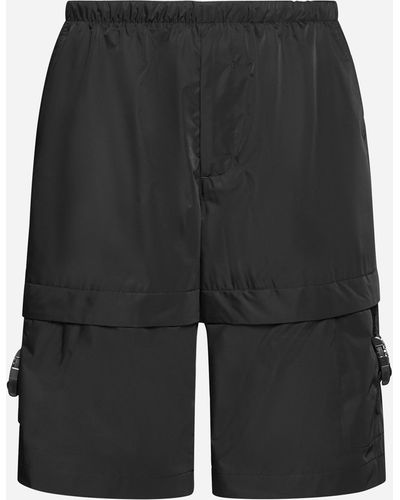 Givenchy 4g Buckle Nylon Cargo Shorts - Gray