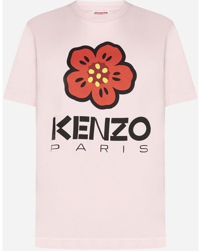 KENZO Boke Flower Cotton T-shirt - Pink