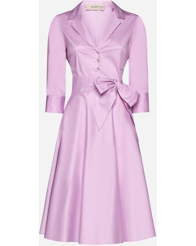 Blanca Vita Allamanda Cotton-blend Dress - Pink