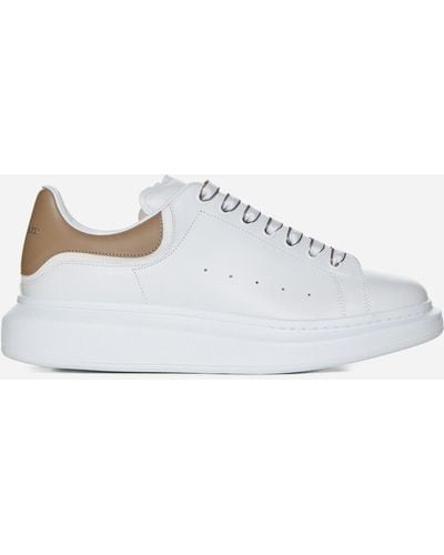 Alexander McQueen Oversize Leather Trainers - White