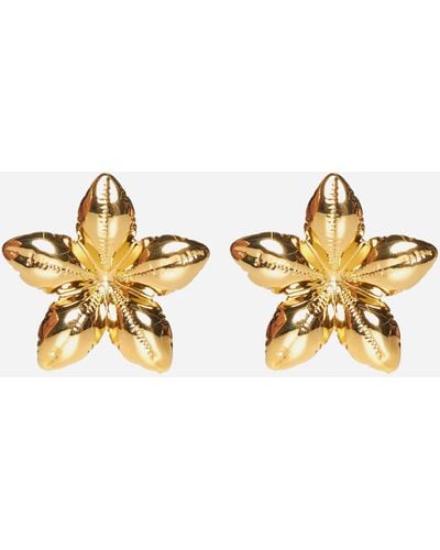 Marni Floral Earrings - Metallic