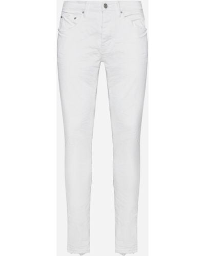 Purple Brand Skinny Jeans - White