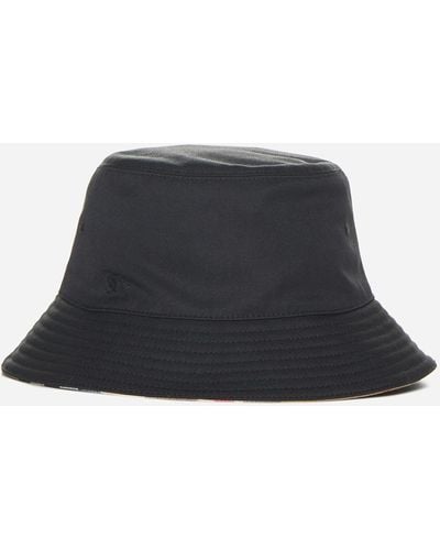 Burberry Logo Cotton-blend Bucket Hat - Black