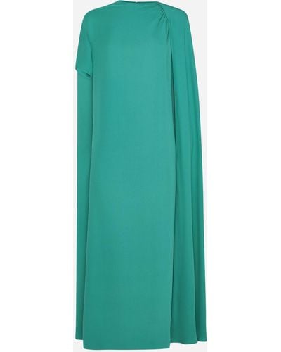 Valentino Long Silk Dress - Green